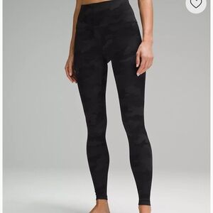 Lululemon Align 25” Leggings Heritage 365 Camo Deep Coal Multi